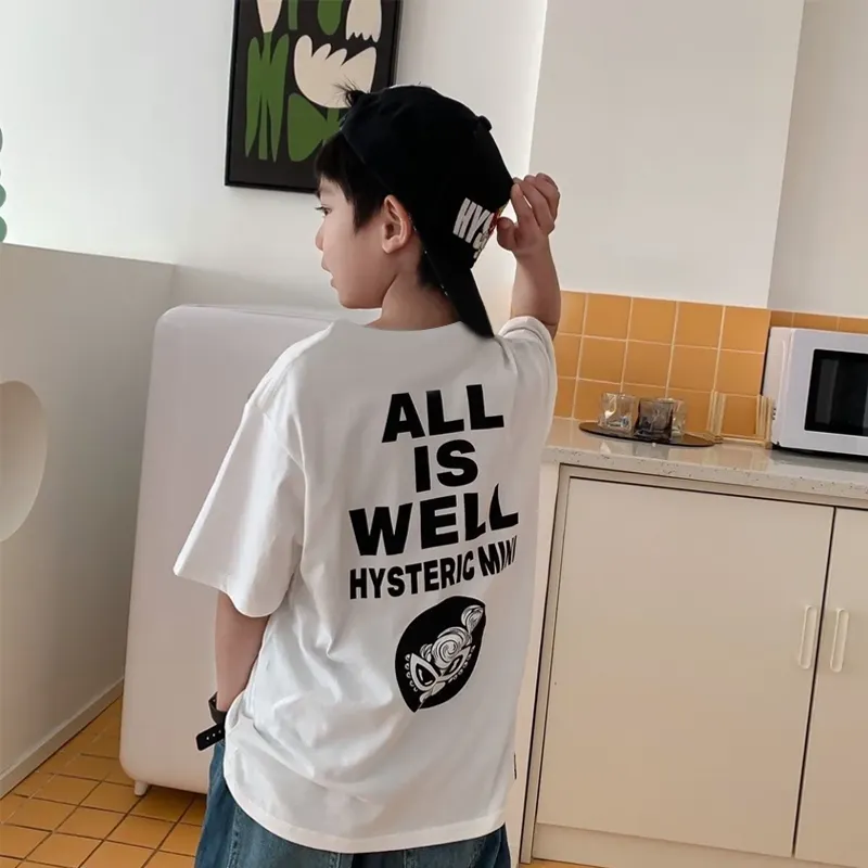 【100-160cm】着回し力抜群 可愛い トレンド コットン 人気 合わせやすい Tシャツ