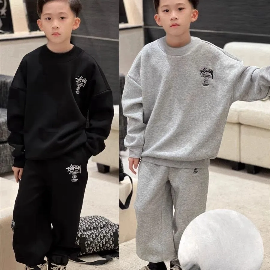 【100-160cm】二点セット 大好評 キレカジ 韓国系 売れ筋 合わせやすい 男の子 セットアップ