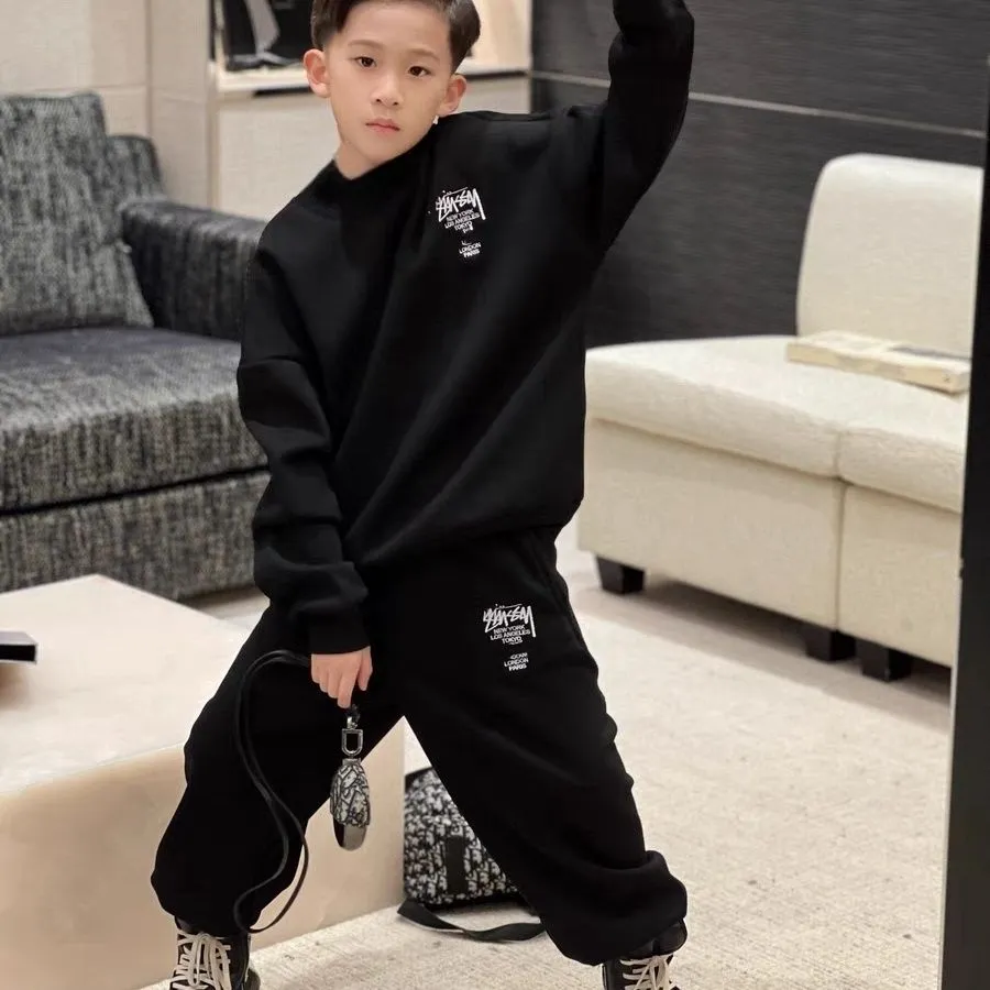 【100-160cm】二点セット 大好評 キレカジ 韓国系 売れ筋 合わせやすい 男の子 セットアップ