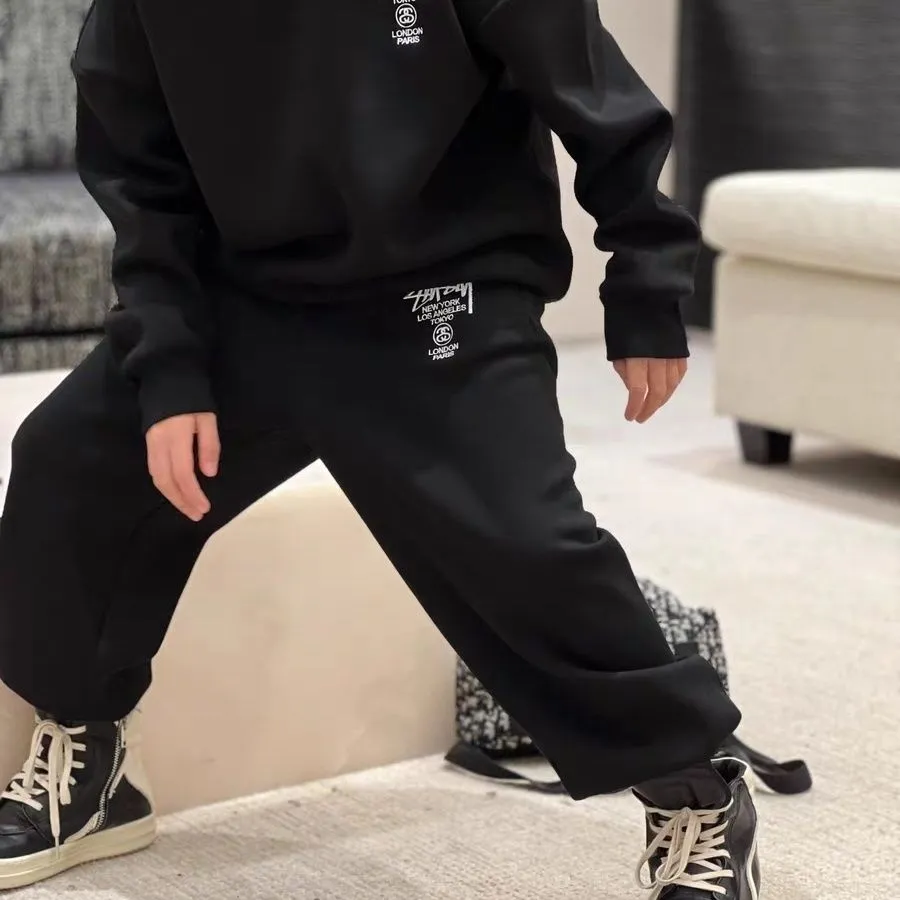 【100-160cm】二点セット 大好評 キレカジ 韓国系 売れ筋 合わせやすい 男の子 セットアップ