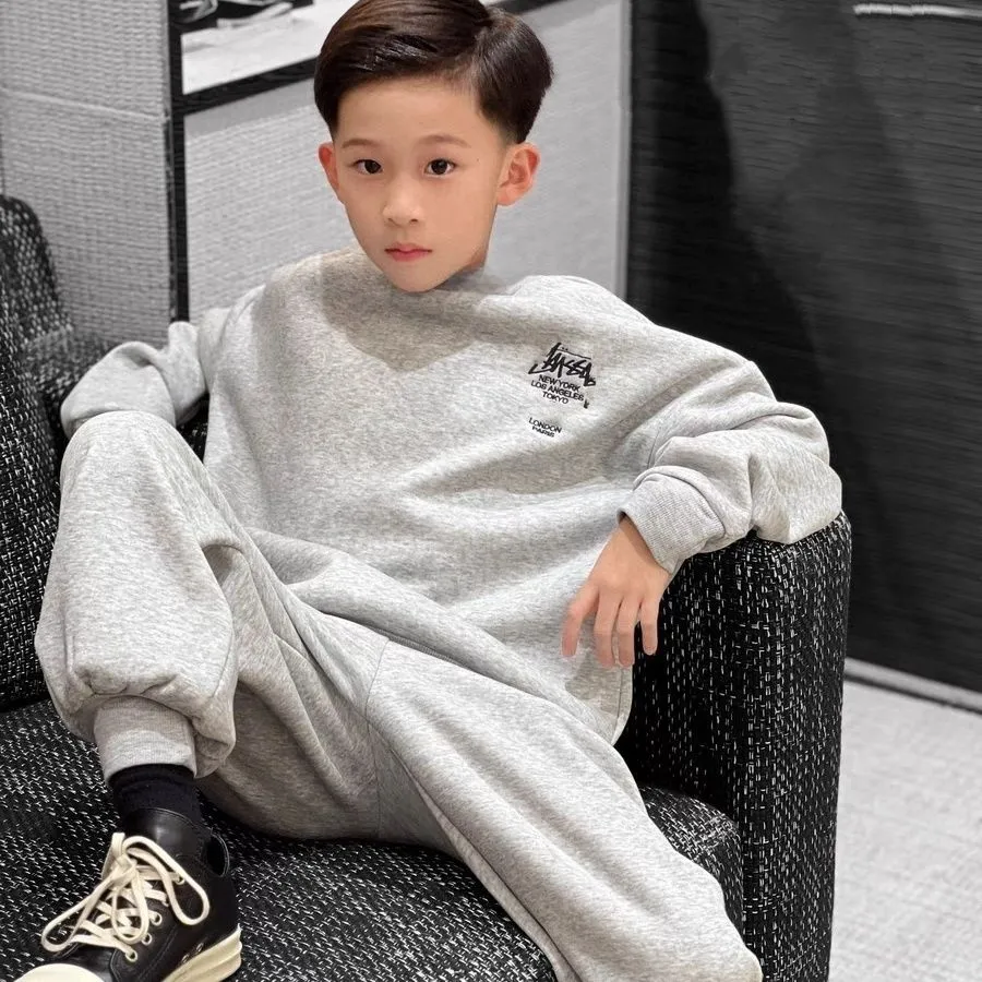 【100-160cm】二点セット 大好評 キレカジ 韓国系 売れ筋 合わせやすい 男の子 セットアップ
