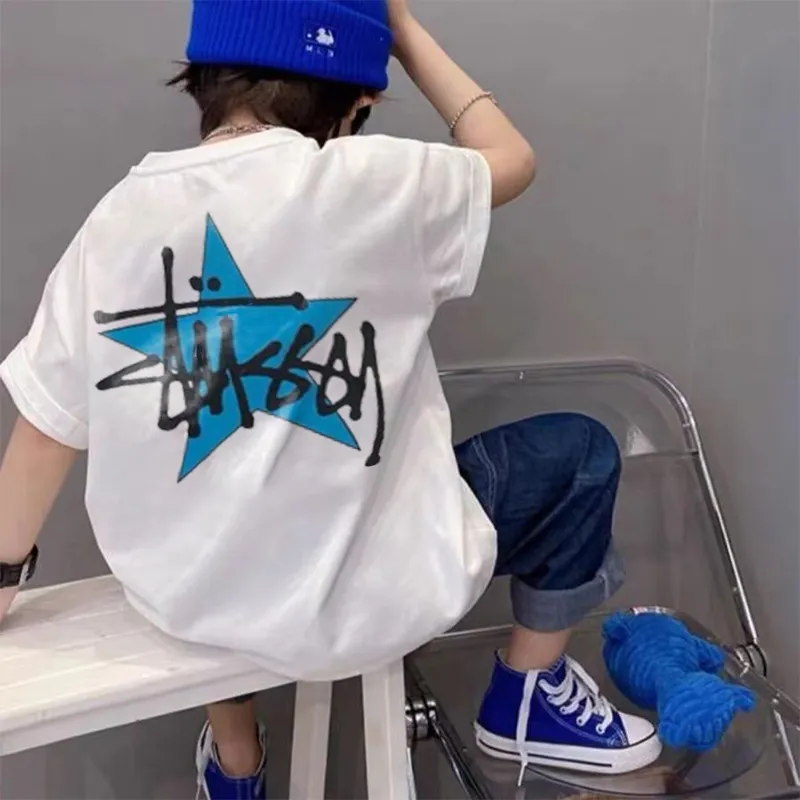 【90-160cm】着回し力抜群 プチプラ 話題沸騰中 合わせやすい アルファベット Ｔシャツ