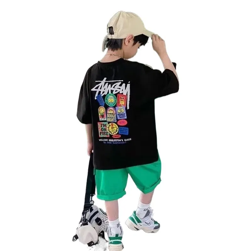 【90-160cm】着回し力抜群 夏新作 ルーズ トレンド 合わせやすい 半袖 Tシャツ