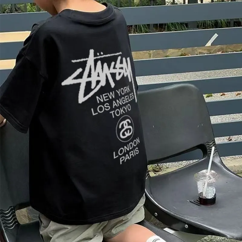 【90-160cm】絶対カッコイイ 新品 カジュアル ファッション 合わせやすい クール 着心地いい 無地 男の子 Tシャツ