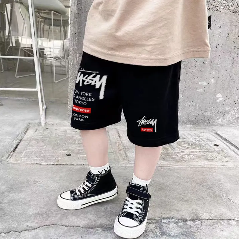 【90-160cm】絶対カッコイイ 着回し力抜群 デザイン満点 合わせやすい カジュアル 着心地いい プリント クール 無地 ショートパンツ