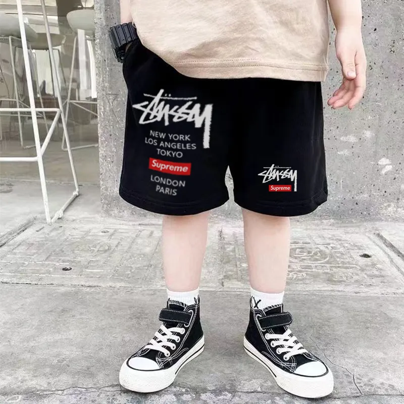 【90-160cm】絶対カッコイイ 着回し力抜群 デザイン満点 合わせやすい カジュアル 着心地いい プリント クール 無地 ショートパンツ