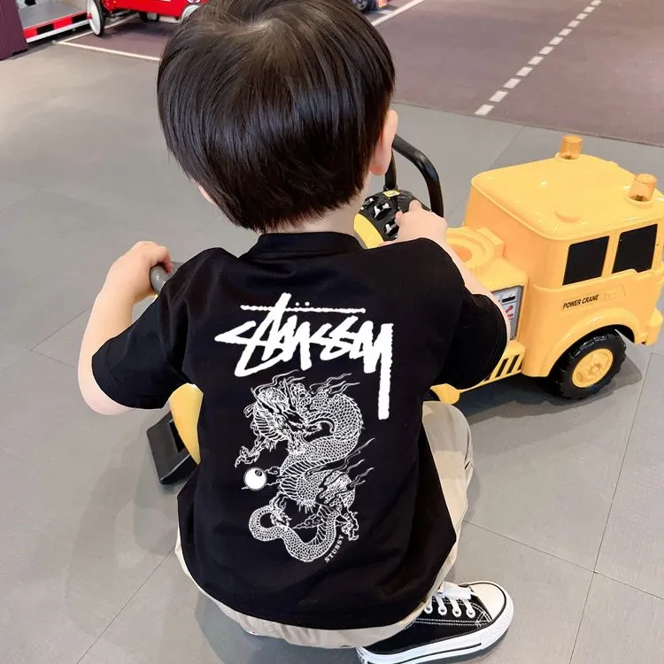 【90-160cm】絶対カッコイイ 見逃し厳禁 ファッション 合わせやすい ins風 カジュアル 着せやすい Tシャツ