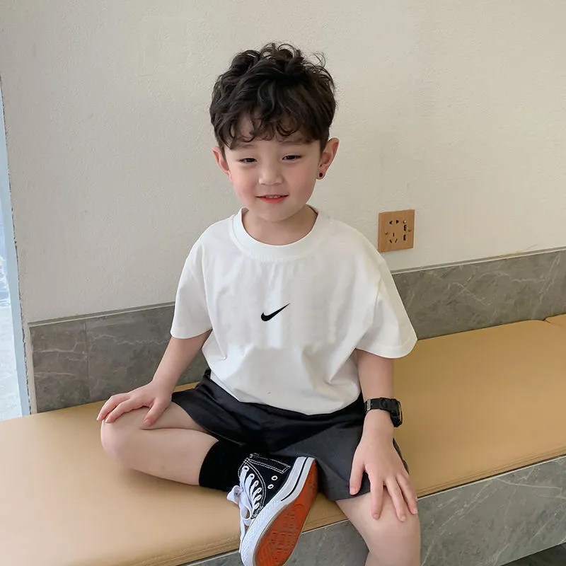 【90-160cm】気質満点 今季も大流行 シンプル 3色選べる ゆったり 半袖 Tシャツ