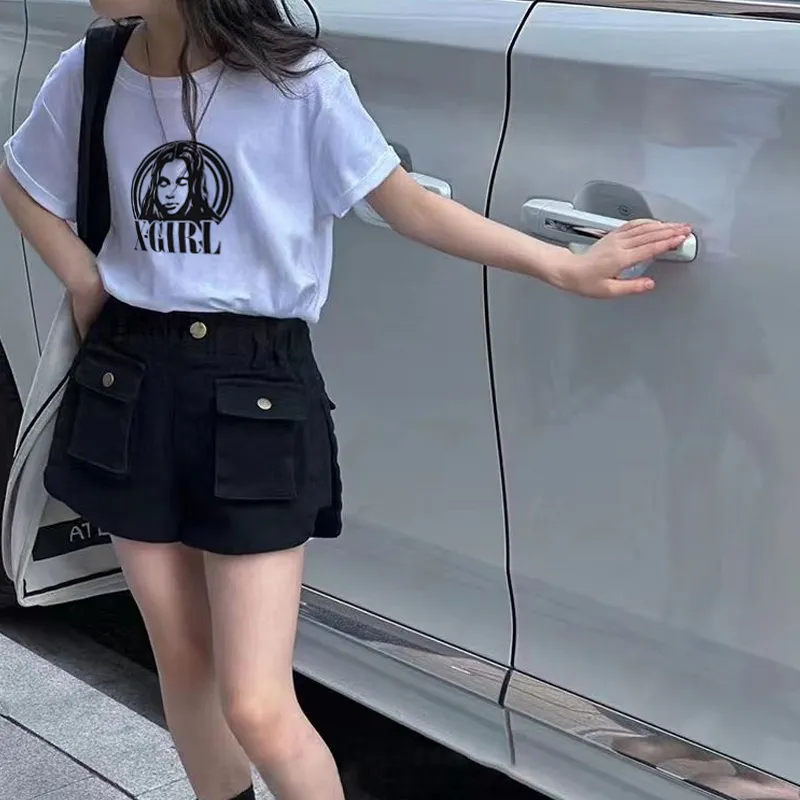 【90-160cm】質感のいい ストリート 定番 アルファベット Ｔシャツ