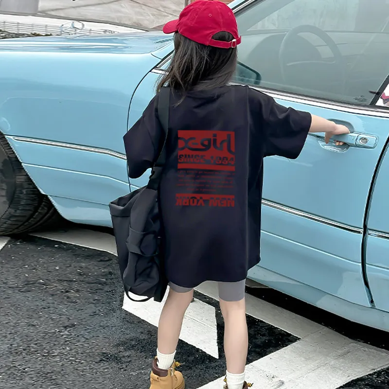 【90-160cm】大好評 シンプル アルファベット 着心地良い トレンド 定番 合わせやすい Tシャツ