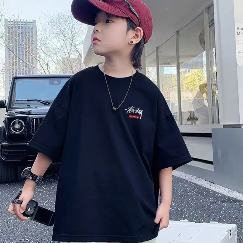 【90-160cm】大好評 男の子 シンプル アルファベット 着心地良い 定番 合わせやすい Tシャツ