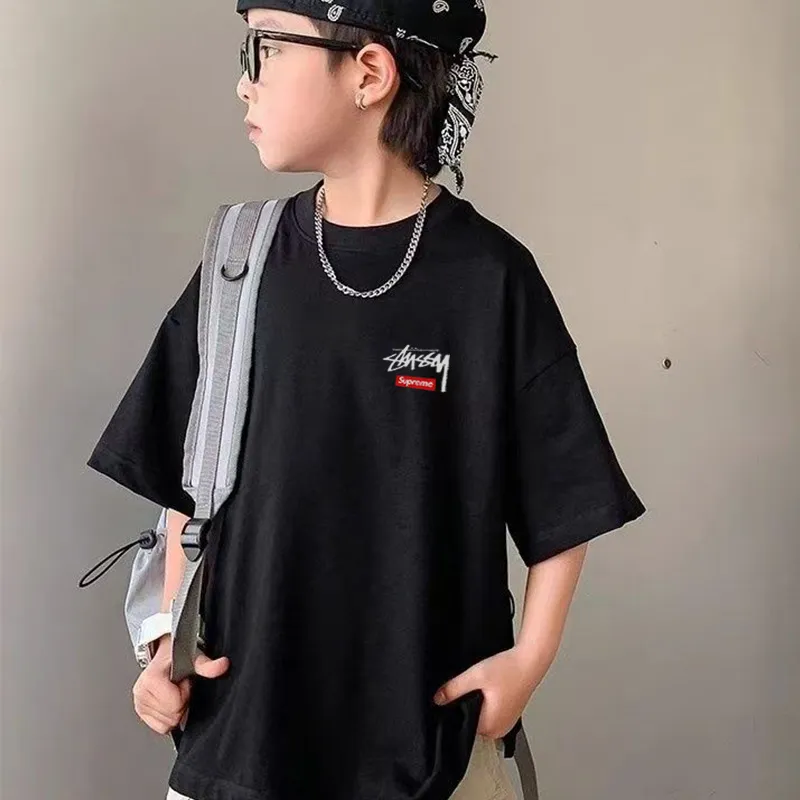 【90-160cm】大好評 男の子 シンプル アルファベット 着心地良い 定番 合わせやすい Tシャツ