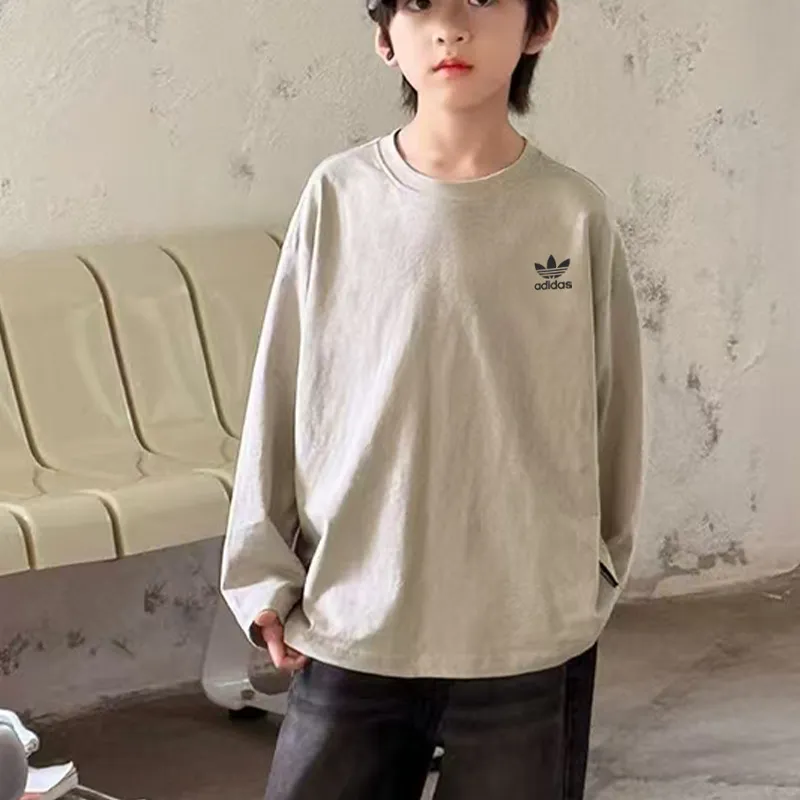【90-160cm】人気上昇中 定番 ルーズ トレンド 合わせやすい カジュアル 長袖 Tシャツ