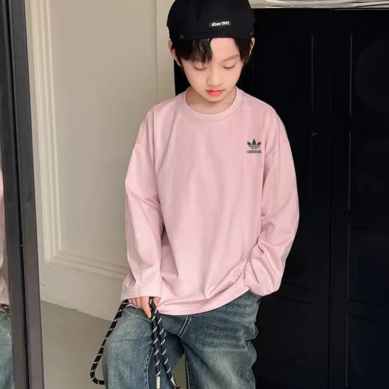 【90-160cm】人気上昇中 定番 ルーズ トレンド 合わせやすい カジュアル 長袖 Tシャツ