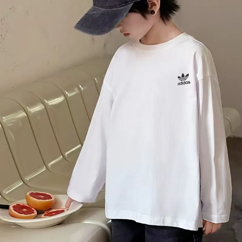 【90-160cm】人気上昇中 定番 ルーズ トレンド 合わせやすい カジュアル 長袖 Tシャツ