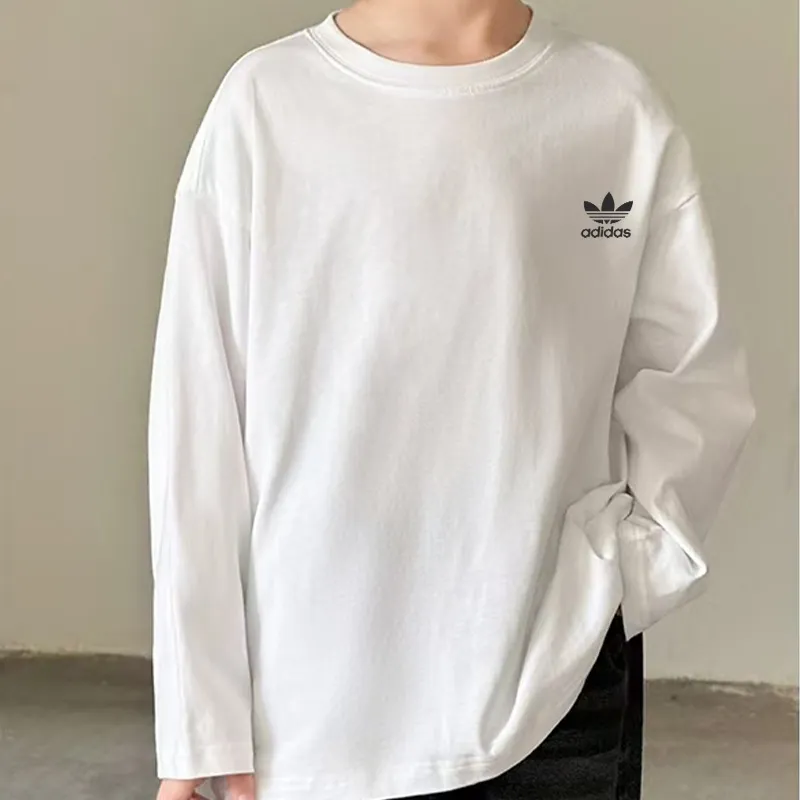 【90-160cm】人気上昇中 定番 ルーズ トレンド 合わせやすい カジュアル 長袖 Tシャツ
