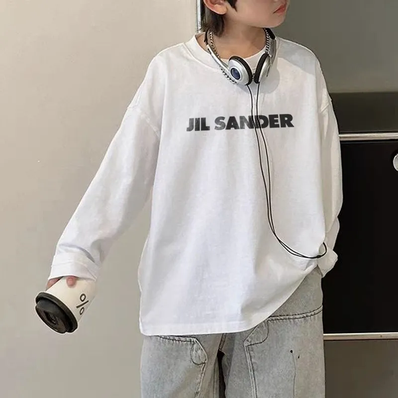 【90-160cm】絶対流行 シンプル アルファベット 定番 カジュアル 着心地良い 長袖 Tシャツ
