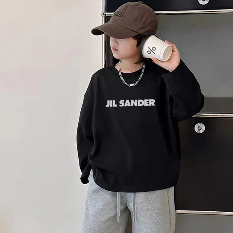 【90-160cm】絶対流行 シンプル アルファベット 定番 カジュアル 着心地良い 長袖 Tシャツ
