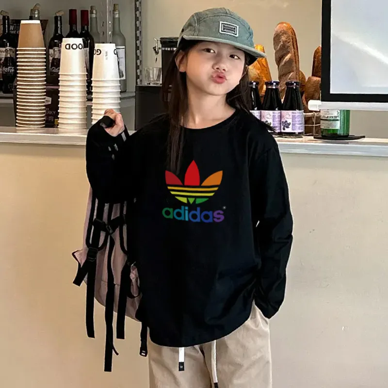 【90-160cm】今季大注目  超人気商品 可愛い 女の子 ファッション 長袖 Ｔシャツ