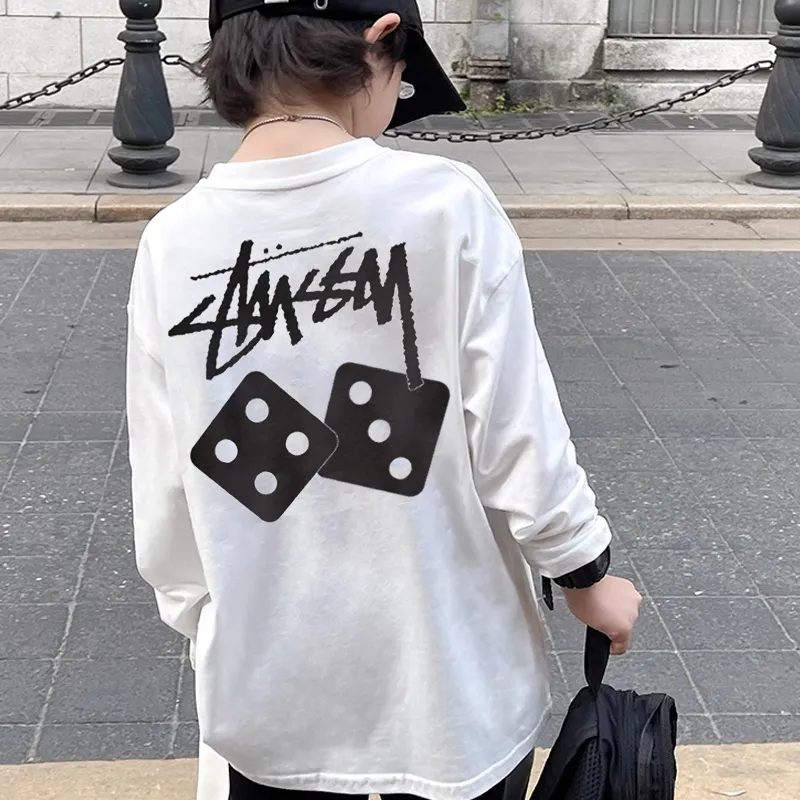 【90-160cm】絶対欲しい! 合わせやすい カッコイイ シンプル 着心地良い 男の子 長袖 Tシャツ