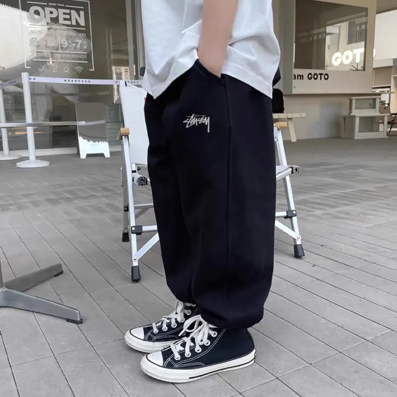 【120-160cm】今季大注目 トレンド カジュアル 合わせやすい 楽ちん 長ズボン ボトムス ロングパンツ