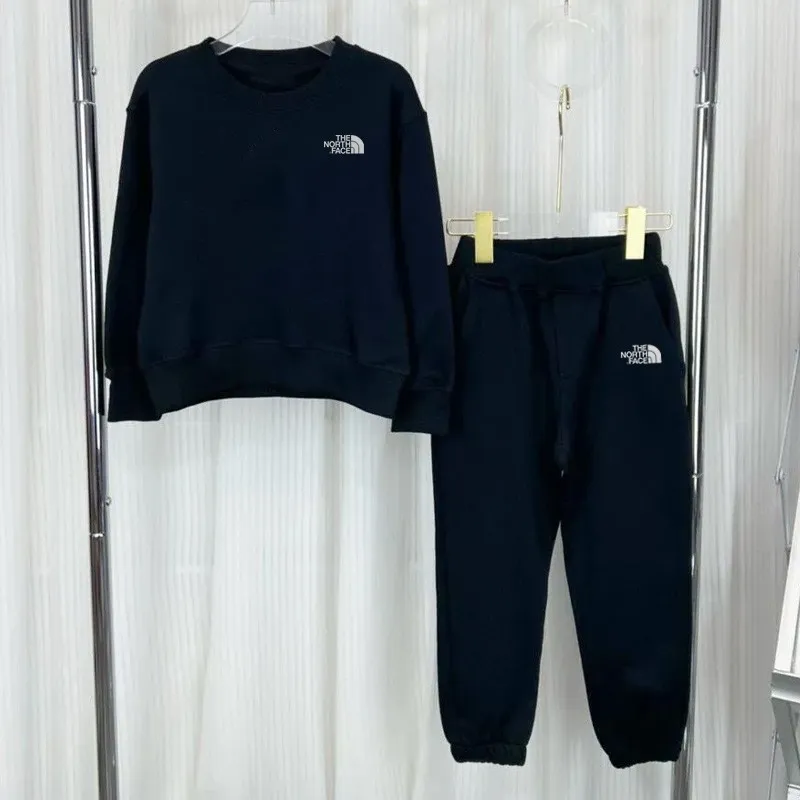 【90-160cm】二点セット単品注文可 楽チン カジュアル トレーナー+カジュアルパンツ セットアップ