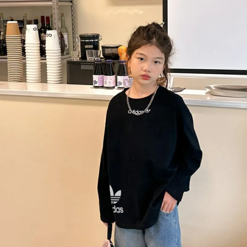 【90-160cm】合わせやすい 超人気商品 おしゃれ シンプル カジュアル 女の子 長袖 Tシャツ