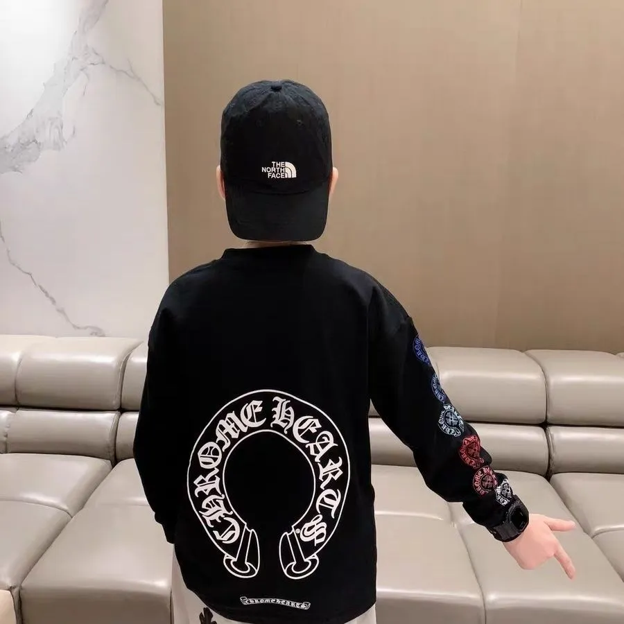 【100-160cm】特別なデザイン 今季も大流行 合わせやすい カッコイイ 男の子 長袖 Ｔシャツ