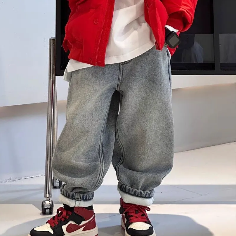【90-150cm】大人気 履きやすい 合わせやすい トレンド カッコイイ 男の子 デニムパンツ