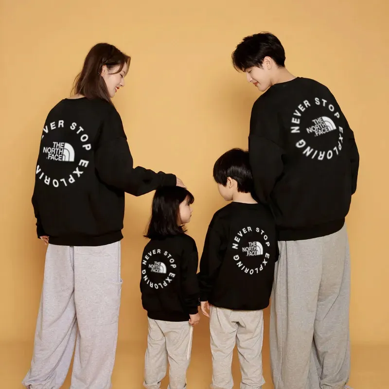 【90-160cm+親サイズ】存在感抜群 大人気 カジュアル 着やすい 合わせやすい トレーナー 親子ペア