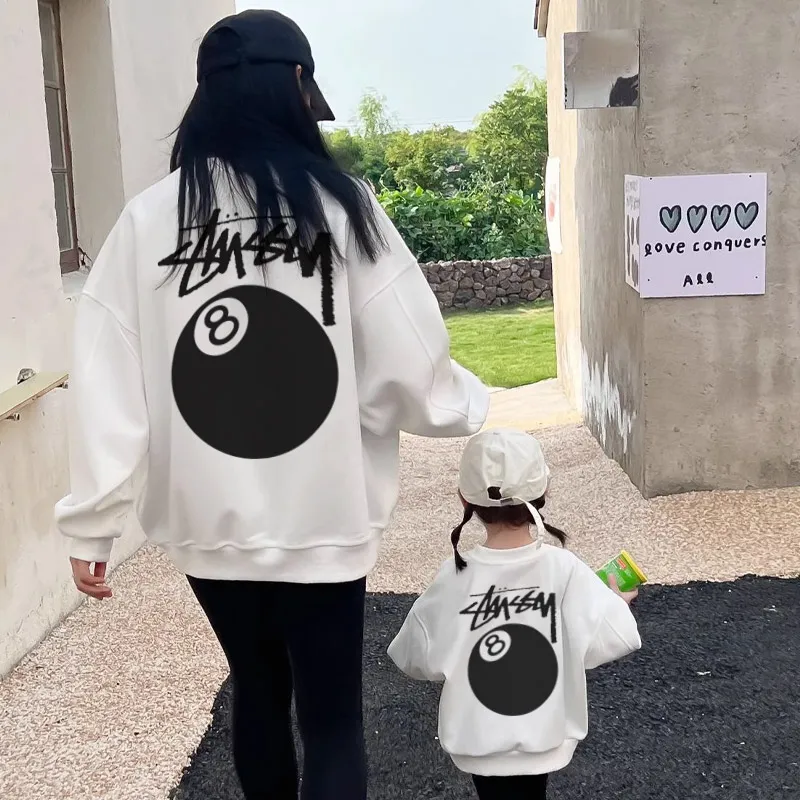 【90-160cm+親サイズ】人気爆発中 トレンド カジュアル 合わせやすい 親子ペア トレーナー
