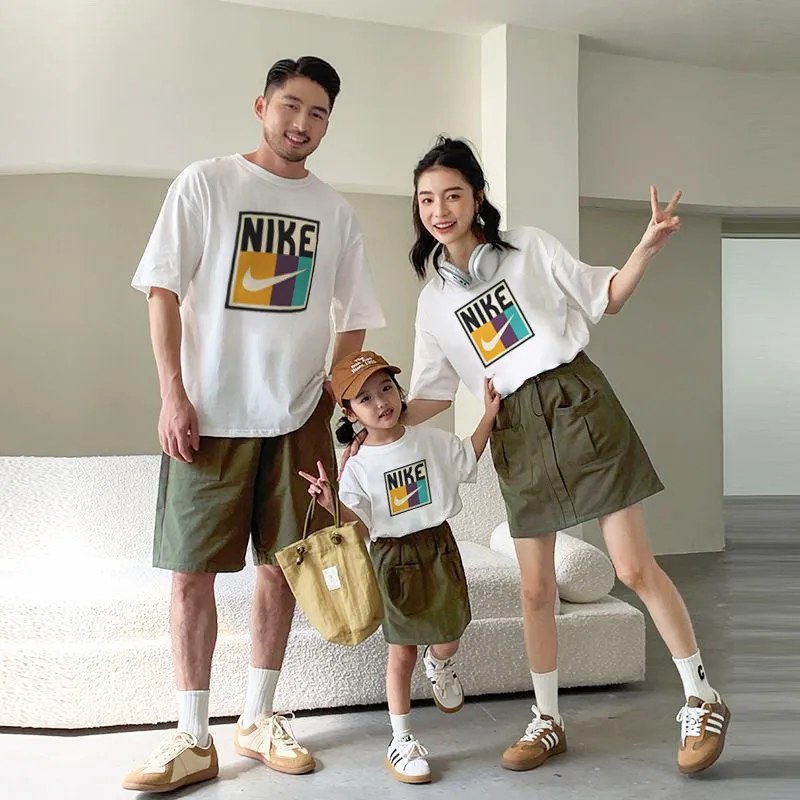 【90-160cm+親サイズ】絶対欲しい 大注目 カジュアル 着やすい 親子ペア 半袖 Tシャツ