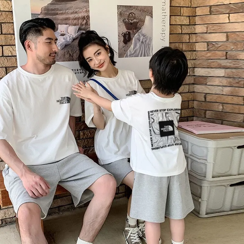 【90-160cm+親サイズ】話題沸騰中 大活躍 カジュアル 快適 親子ペア 半袖 Tシャツ