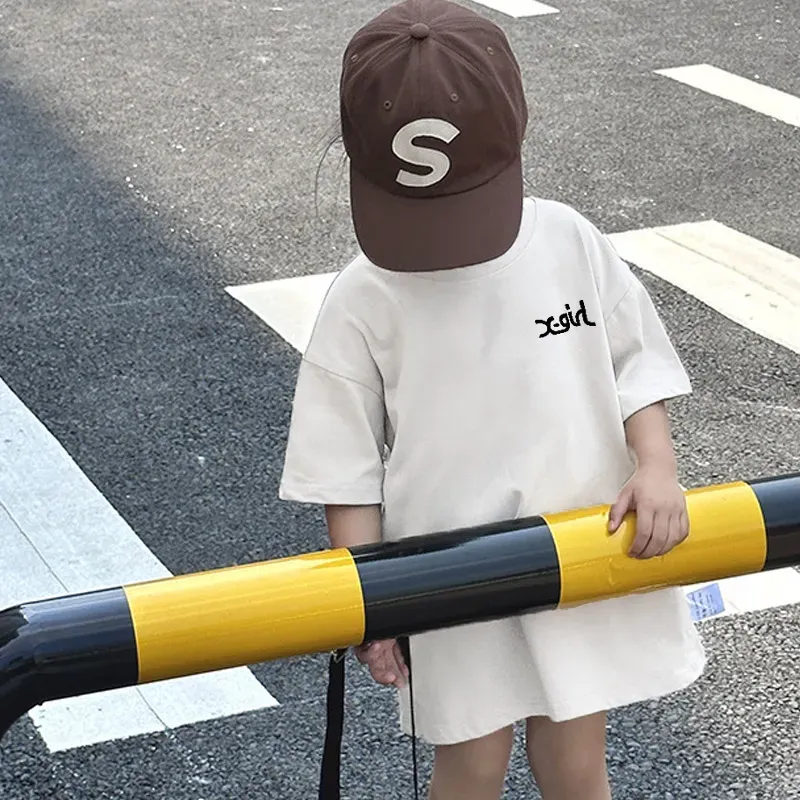 【90-160cm】話題沸騰中 絶対欲しい ファッション ゆったり オーバーサイズ 2色選べる 夏 女の子 Tシャツ
