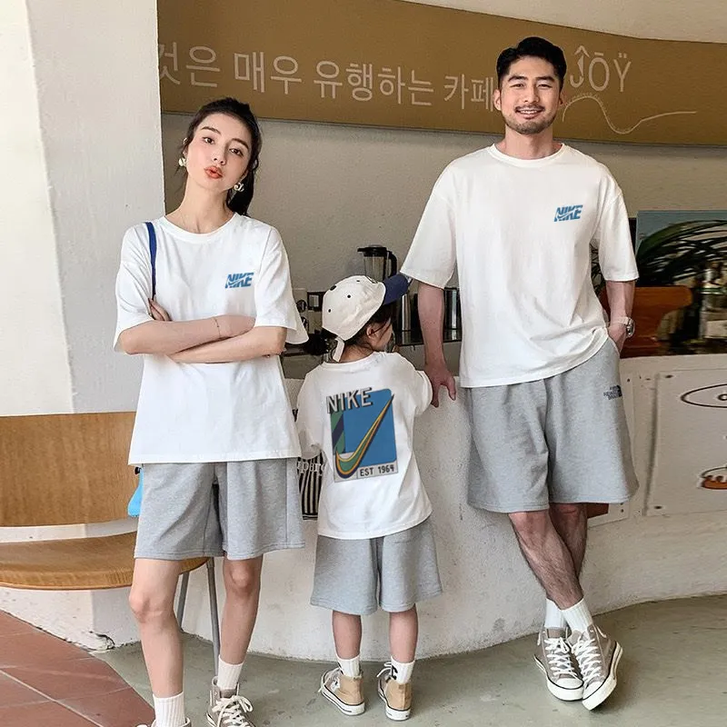 【90-160cm+親サイズ】絶対欲しい 売れ筋 トレンド 快適 親子ペア 半袖 Tシャツ