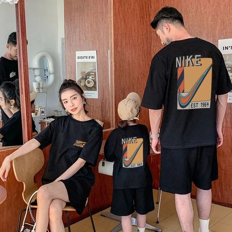 【90-160cm+親サイズ】絶対欲しい 売れ筋 トレンド 快適 親子ペア 半袖 Tシャツ