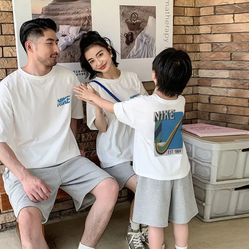 【90-160cm+親サイズ】絶対欲しい 売れ筋 トレンド 快適 親子ペア 半袖 Tシャツ