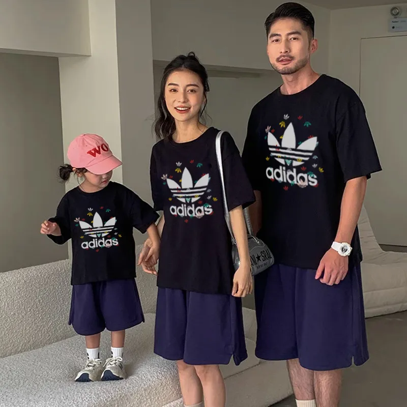 【90-160cm+親サイズ】存在感アップ 大活躍 カジュアル 着やすい 親子ペア 半袖 Tシャツ