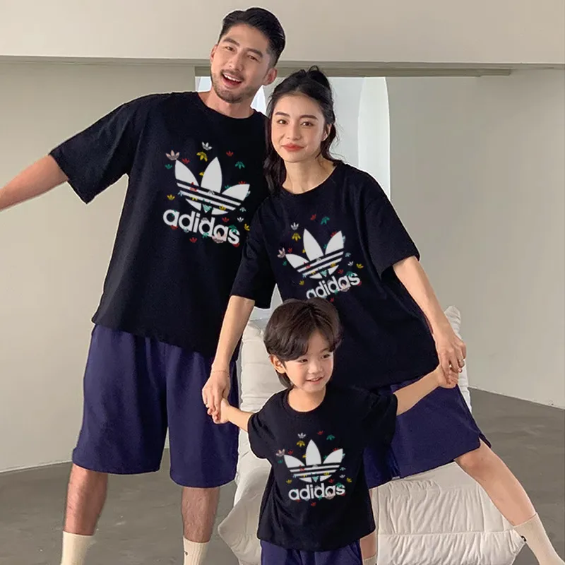 【90-160cm+親サイズ】存在感アップ 大活躍 カジュアル 着やすい 親子ペア 半袖 Tシャツ