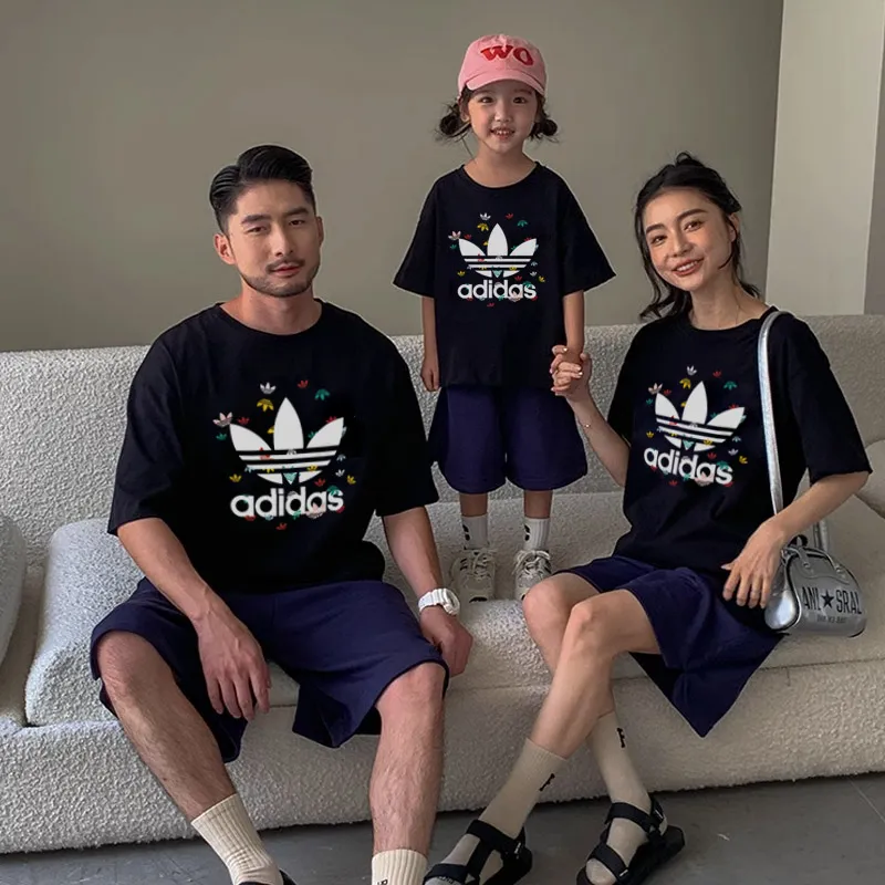 【90-160cm+親サイズ】存在感アップ 大活躍 カジュアル 着やすい 親子ペア 半袖 Tシャツ