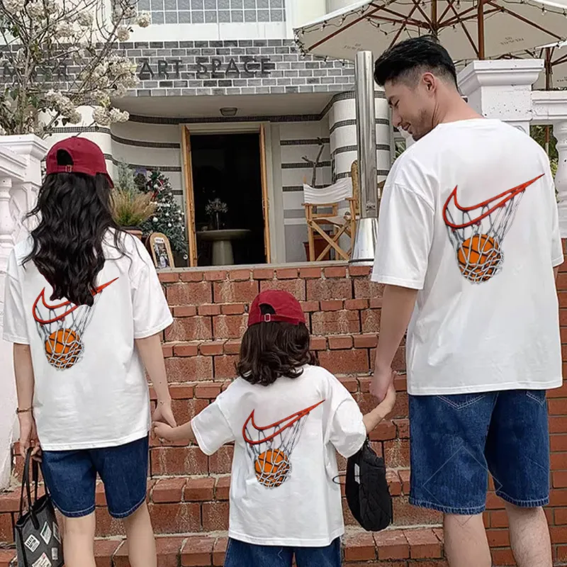 【90-160cm+親サイズ】絶対後悔しない 大活躍 カジュアル 着やすい 親子ペア 半袖 Tシャツ