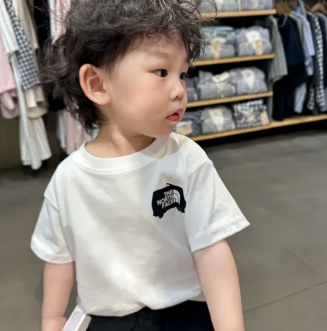 【90-160cm+親サイズ】コンフォート感抜群 カジュアル トレンド 親子ペア 半袖 Tシャツ