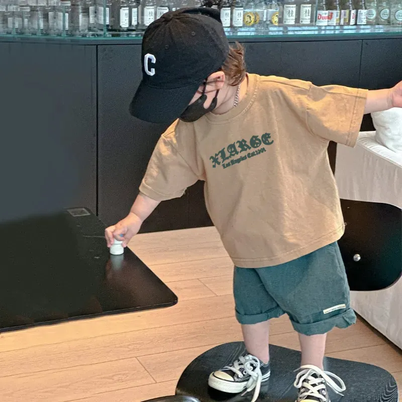 【90-160cm】トレンド感たっぷり 大人気 トレンド 合わせやすい 男の子 半袖 Tシャツ