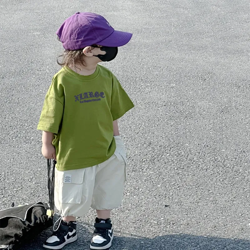 【90-160cm】トレンド感たっぷり 大人気 トレンド 合わせやすい 男の子 半袖 Tシャツ