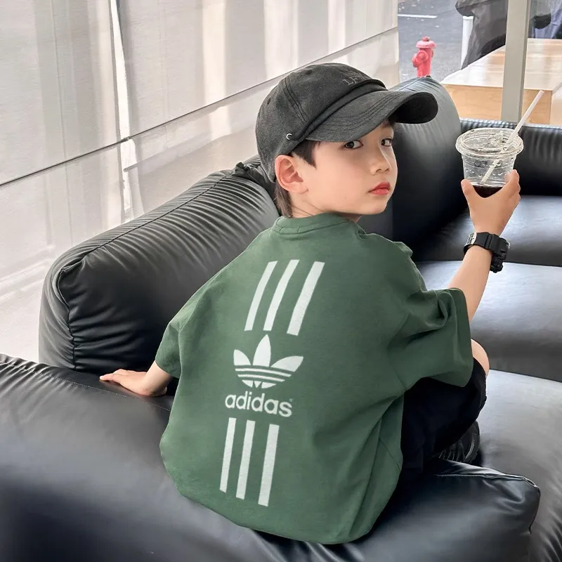 【90-160cm】着回し力抜群 シンプル 着心地良い 合わせやすい カジュアル 半袖 Tシャツ