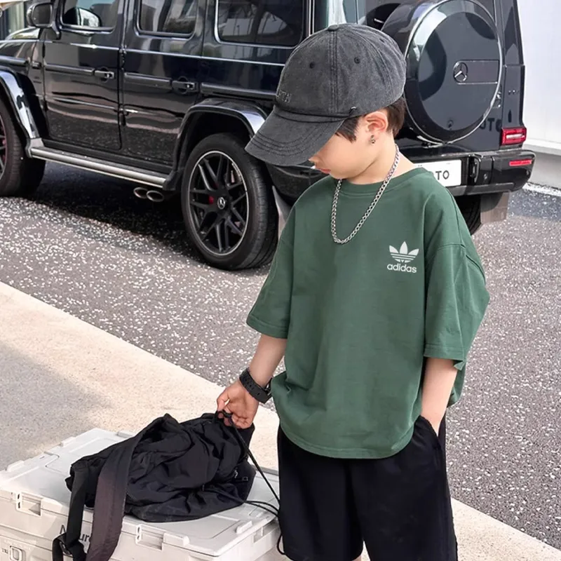 【90-160cm】着回し力抜群 シンプル 着心地良い 合わせやすい カジュアル 半袖 Tシャツ