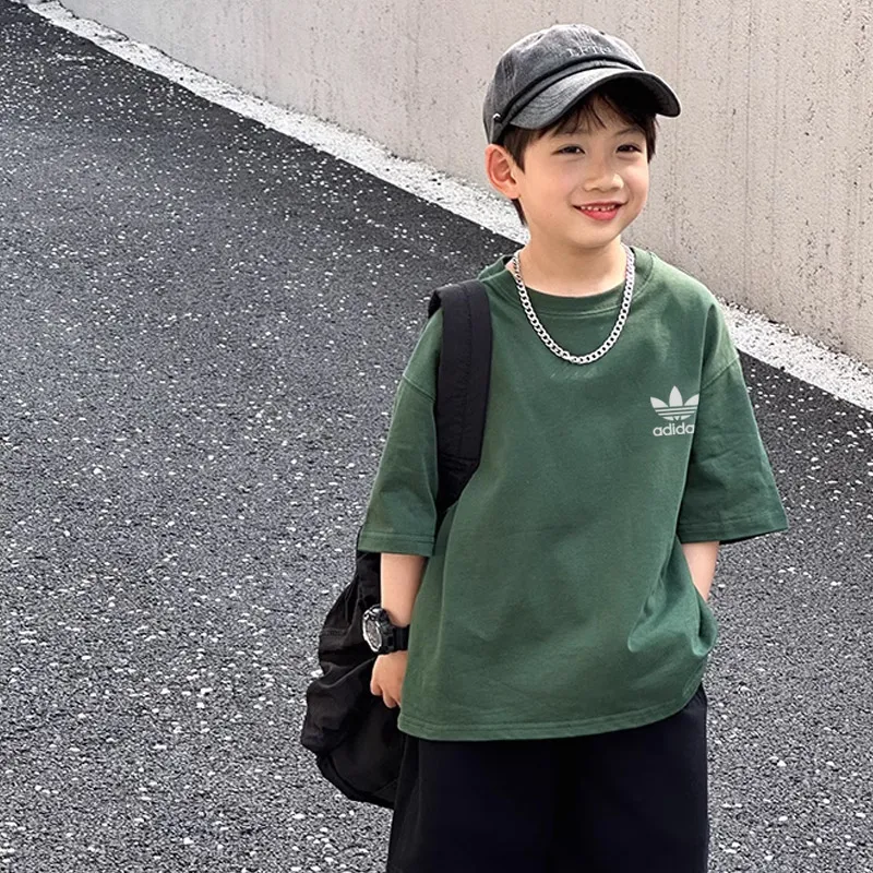 【90-160cm】着回し力抜群 シンプル 着心地良い 合わせやすい カジュアル 半袖 Tシャツ