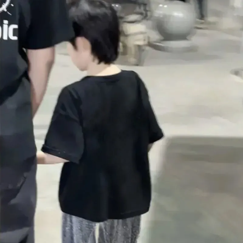 【90-150cm】好感度100％  爆売れ中 カジュアル トレンド  男女限らず 半袖 Ｔシャツ