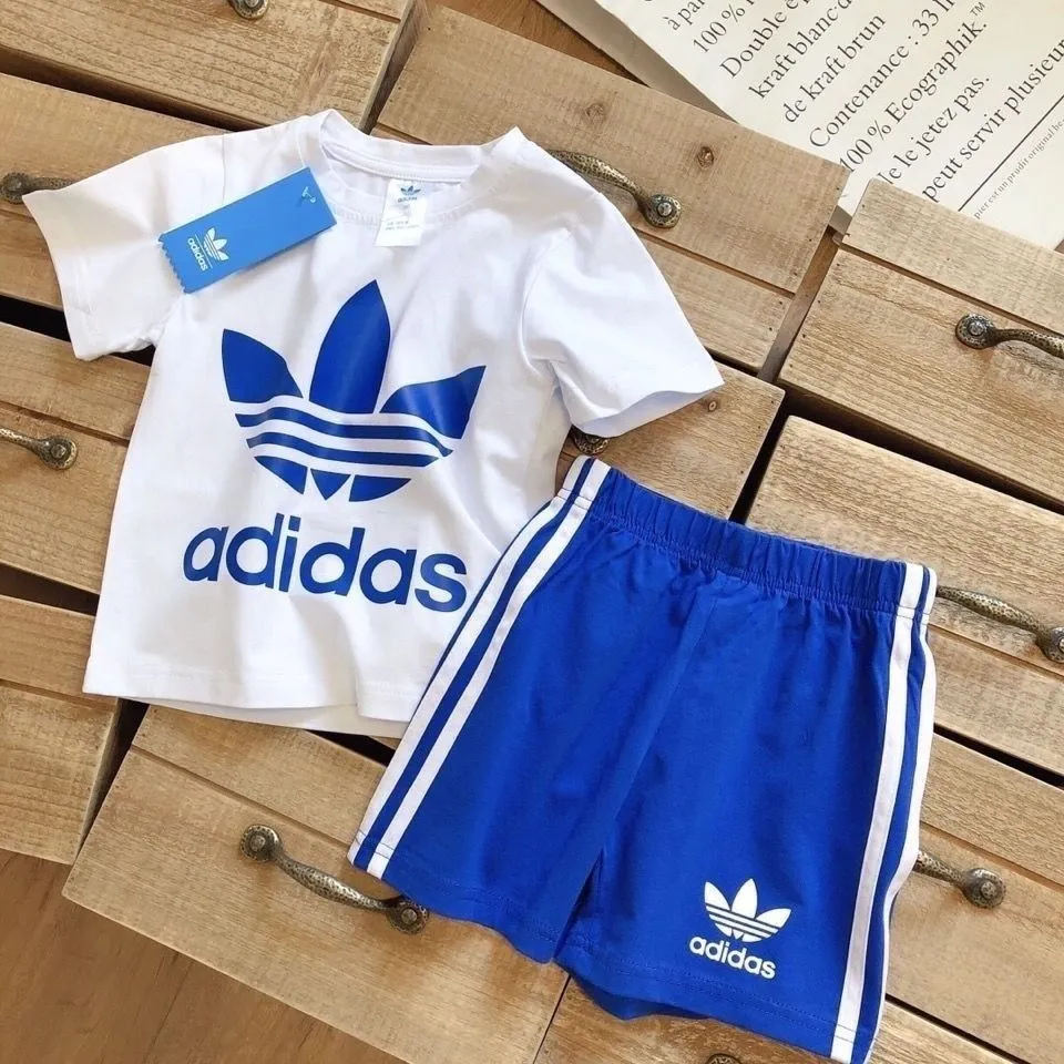 【100-160cm】二点セット 今季も大注目 爆売れ中 トレンド 半袖Tシャツ+ショートパンツ セットアップ