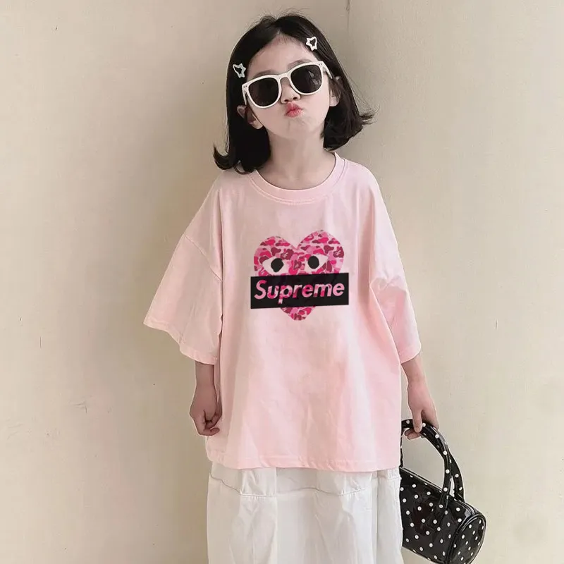 【90-160cm】絶対欲しい  大活躍 可愛い  カジュアル 着やすい 女の子 半袖 Ｔシャツ
